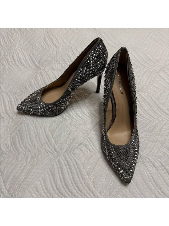 Gianni Bini Shoes - Gianni Bini Women’s Graphite Rhinestone Stiletto Heel Pumps. Size 10